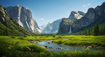 Natural Outdoor Scene With Clear Daylight and Sharp Focus photo