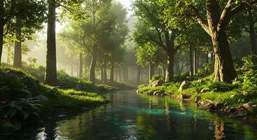 Beautiful Nature View With Subtle Light and Rich Outdoor Colors photo