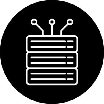 Data Ingestion Process Line Circle Inverted vector