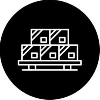 Storage Line Circle Inverted vector