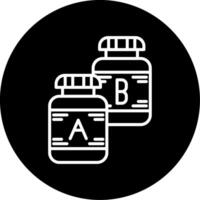 Resin Material icon Line Circle Inverted vector