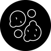 Yeast Fungus Microorganism Line Circle Inverted vector