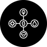 Energy Sources Power Generation Methods Line Circle Inverted vector