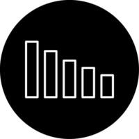 Bar Chart Business Data Line Circle Inverted vector