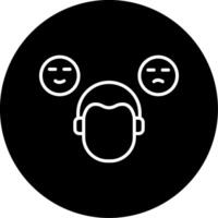 Behavioral Psychology Concepts Line Circle Inverted vector