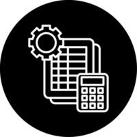 Risk Assessment Process Line Circle Inverted vector