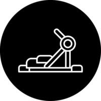 Gym Station Fitness Setup Line Circle Inverted vector