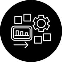 Digital Assets Management Line Circle Inverted vector