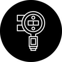 Gas Detector Gas Detection Tool Line Circle Inverted vector