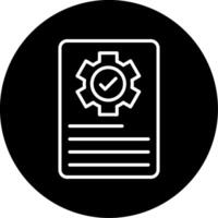 Data Content Standards Line Circle Inverted vector