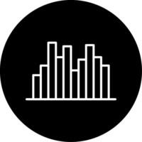 Bar Chart Business Stats Line Circle Inverted vector