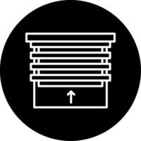 Automatic Shade Self-adjusting Window Covering Line Circle Inverted vector