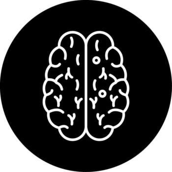 Brain Central Nervous System Line Circle Inverted vector