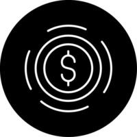 Payment Transaction Process Line Circle Inverted vector