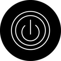 Power Button Switch Line Circle Inverted vector