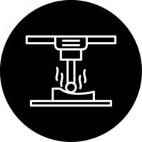 Selective Laser Sintering Line Circle Inverted vector