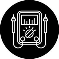 Testing Electronic Components Line Circle Inverted vector