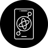 Gyroscope Sensor Technology Line Circle Inverted vector