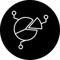 Pie Chart Graph Line Circle Inverted vector