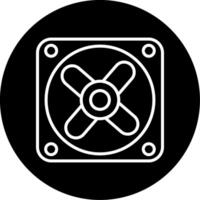 Ceiling Fan Air Circulation Device Line Circle Inverted vector