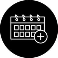 Appointments Scheduled Visits Line Circle Inverted vector