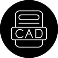 CAD Design Software Line Circle Inverted vector