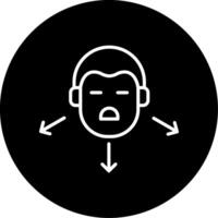 Focus Line Circle Inverted vector