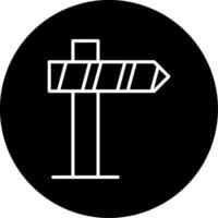 Right Arrow Directional Symbol Line Circle Inverted vector