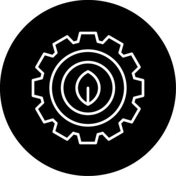 ajustes sistema configuración línea circulo invertido vector