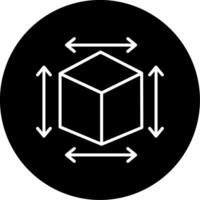 3D Application Interface Line Circle Inverted vector