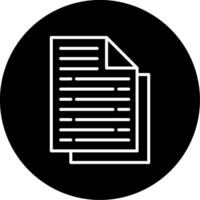 File Management System Line Circle Inverted vector