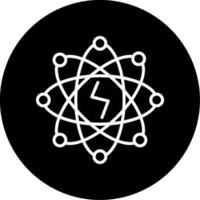 Atomic Energy Power Line Circle Inverted vector