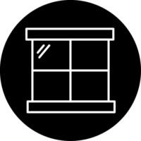 Window Transparent Opening Line Circle Inverted vector