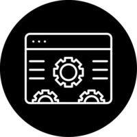 Software Development Cycle Line Circle Inverted vector