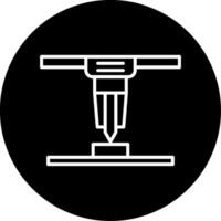 Laser Engineered Shape Line Circle Inverted vector