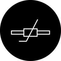 Thermistor Temperature Sensor Line Circle Inverted vector