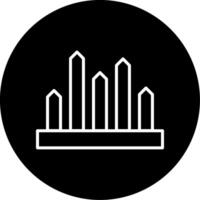 Bar Chart Business Analysis Line Circle Inverted vector