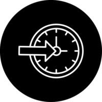 Check In Hotel Registration Line Circle Inverted vector
