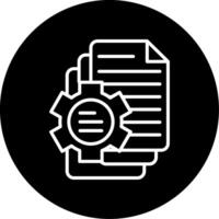Metadata Management Tools Line Circle Inverted vector