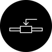 Potentiometer Resistance Control Line Circle Inverted vector