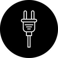 Plug Electrical Connector Line Circle Inverted vector