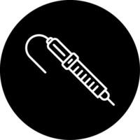 Soldering Iron Tool Line Circle Inverted vector
