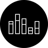 Bar Chart Profit Analysis Line Circle Inverted vector