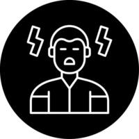 Lack of Focus Circle Inverted vector