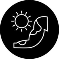Arm Sun Burn Sunburn on Arm Line Circle Inverted vector