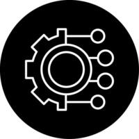 Digital Transformation Tools Line Circle Inverted vector