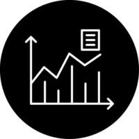 Line Chart Graph Line Circle Inverted vector