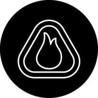 Warning Caution Symbol Line Circle Inverted vector