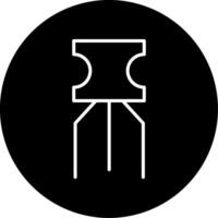 Transistor Electronic Component Line Circle Inverted vector