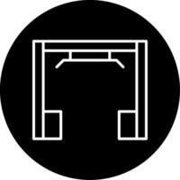 Cables And Pulleys Equipment Line Circle Inverted vector